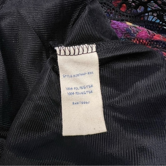 Olsenboye Floral Chiffon Lace‎ Trim Boho Dress Medium M - Picture 7 of 8